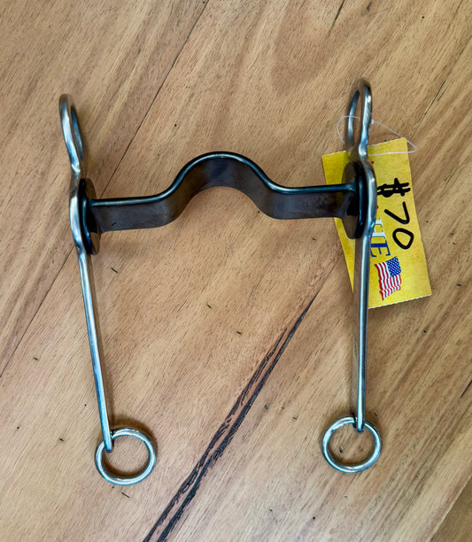 FLAT SWEET IRON LOW PORT ROPING BIT