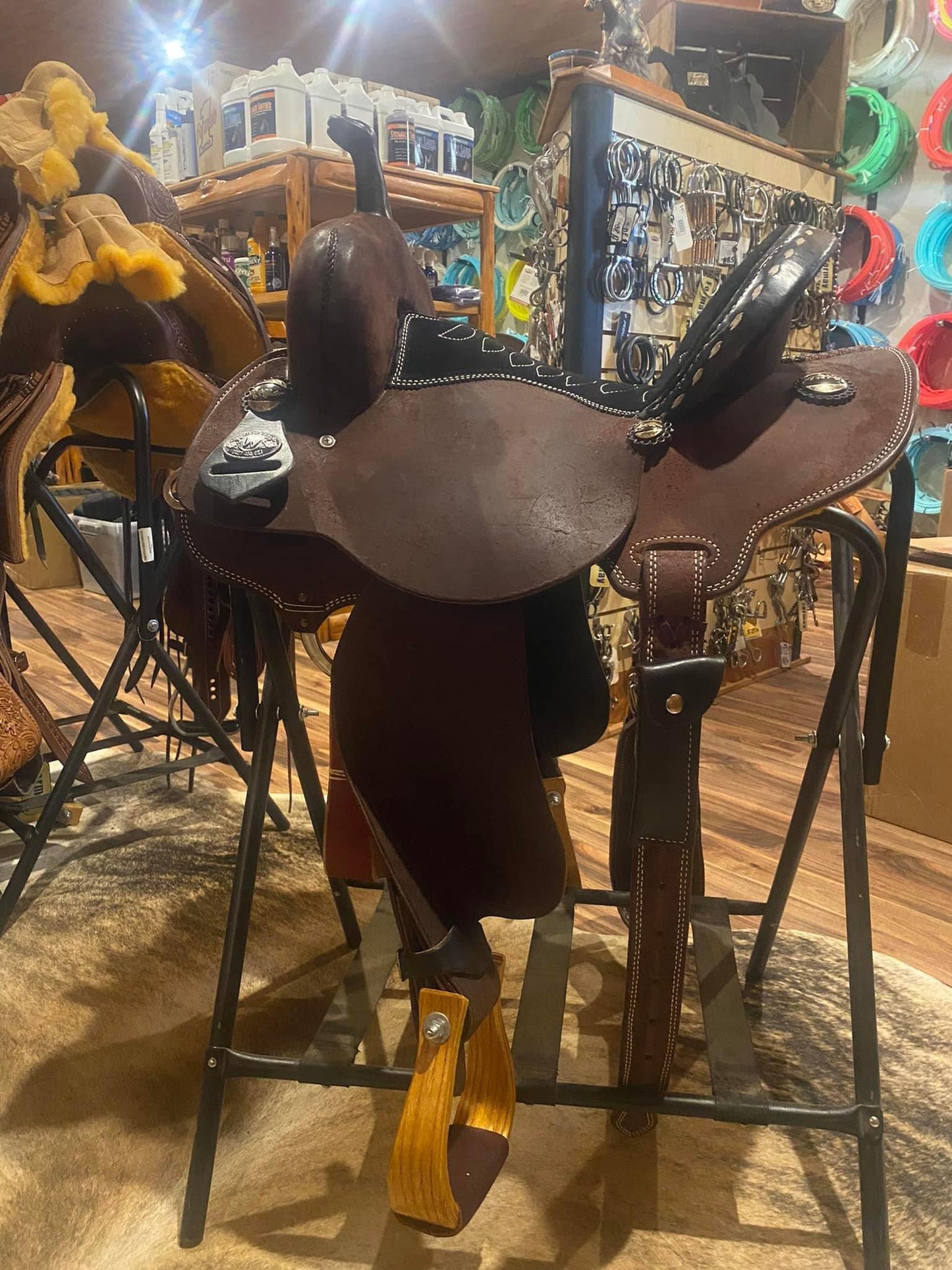 Rockin W Barrel Saddle