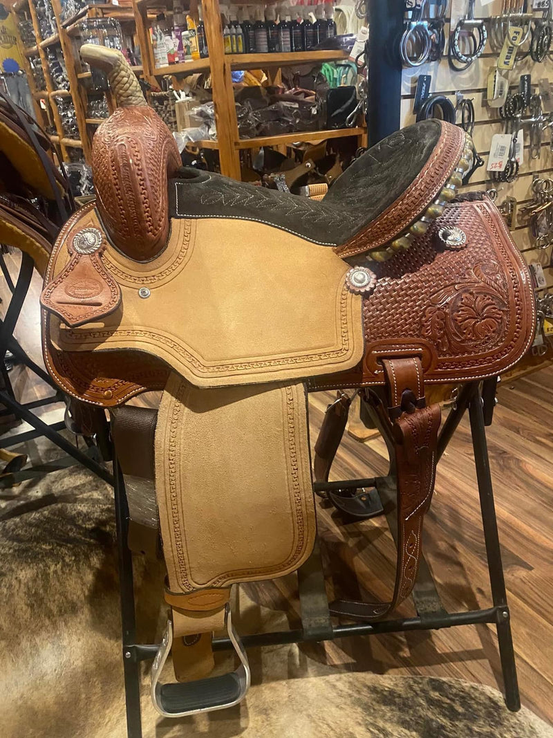 Rockin W Comanche Barrel Saddle