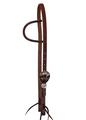 3/4" SLIP EAR HEADSTALL - COPPER FLORAL BUCKLE & KEEPER SET