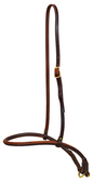 ROLLED + SEWN LEATHER TIE DOWN NOSEBAND (DARK OIL)
