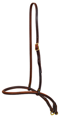 ROLLED + SEWN LEATHER TIE DOWN NOSEBAND (DARK OIL)