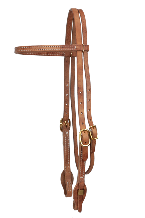 DOUBLE BUCKLE BROWBAND HEADSTALL - QUICK CHANGE