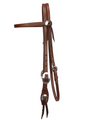 BROWBAND HEADSTALL - SS BUCKLES + CONCHOS bridle