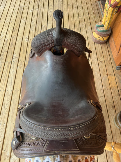 Jeff Smith Cowboys Collection Cutting Used Saddle