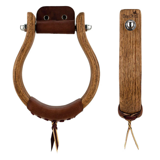 Don Orrell 1.5” Oxbow Stained Oak Stirrups