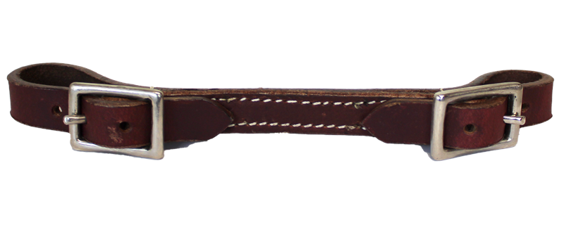 STITCHED LEATHER CURB STRAP (DARK OIL)
Stitched Leather Curb Strap - Adjustable Length