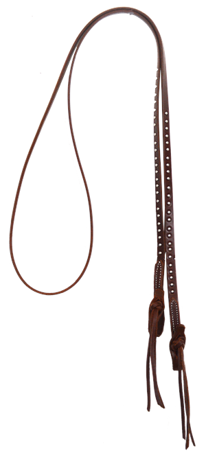 5/8" DOTTED LEATHER ROPING REIN (PINEAPPLE KNOTS)
Amish Made Heavy Oiled Harness Leather Roping Reins