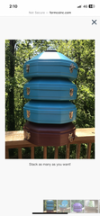 STACKABLE WESTERN HAT CANS