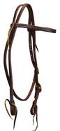 5/8" SINGLE BUCKLE BROWBAND HEADSTALL (DARK OIL) Bridle