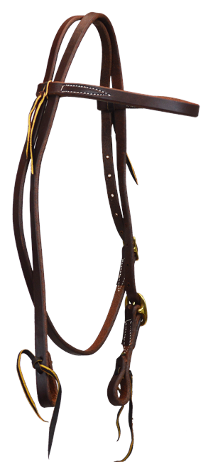 5/8" SINGLE BUCKLE BROWBAND HEADSTALL (DARK OIL) Bridle