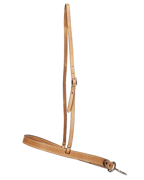 BASKETWEAVE LEATHER TIE DOWN NOSE BAND