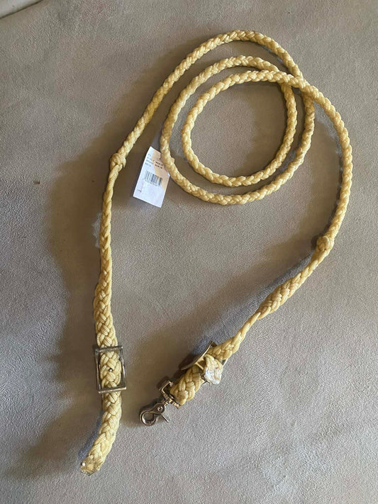 8 PLT waxed round roping rein
