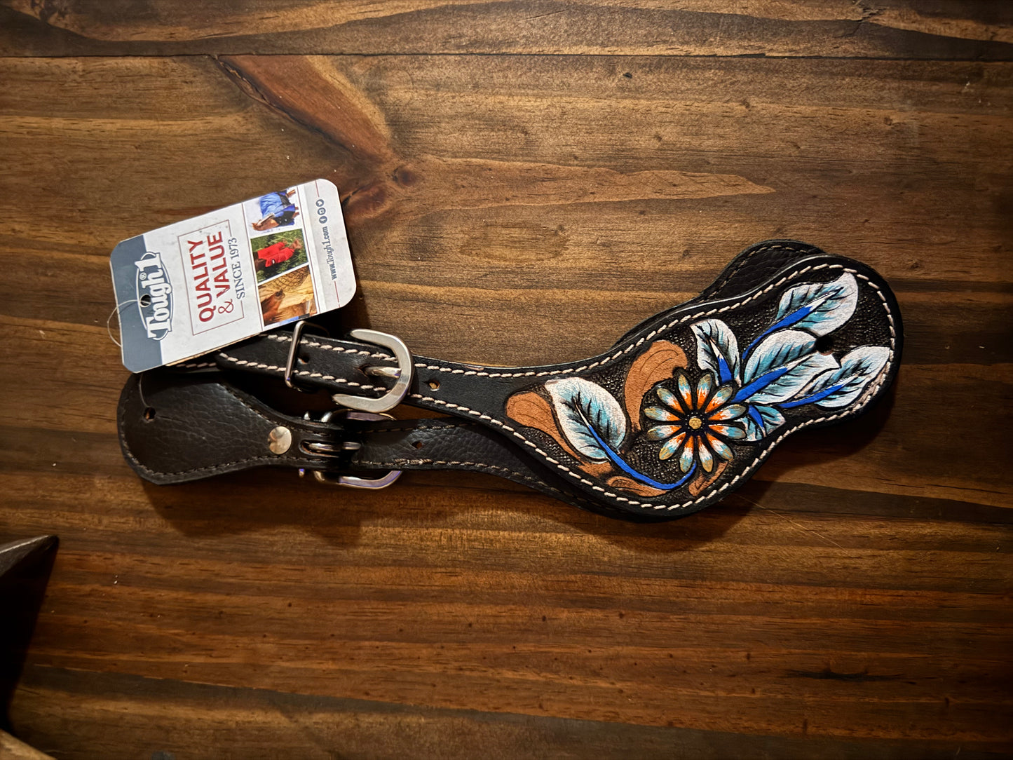 Tough 1 Vintage Floral Spur Strap