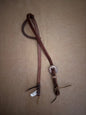 3/4” Slip Ear Bridle with Single Copper Rope Border Buckle