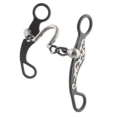 Formay Antique Brown Floral Bit Ported Chain Mouth