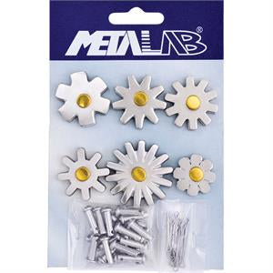 BRUSHED STAINLESS STEEL SPUR ROWELS