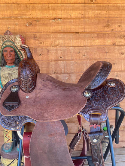 Rockin W Barrel Saddle