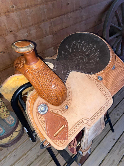 Rockin W Comanche Team Roping Saddle