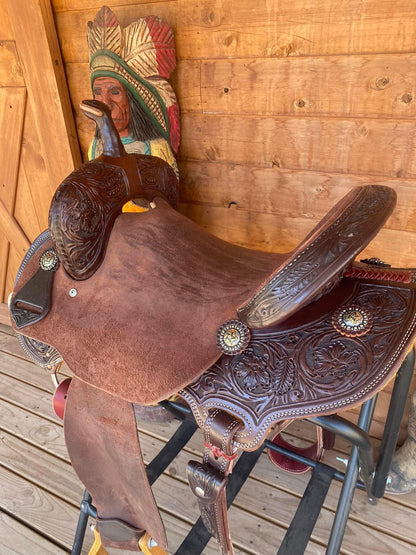 Rockin W Barrel Saddle