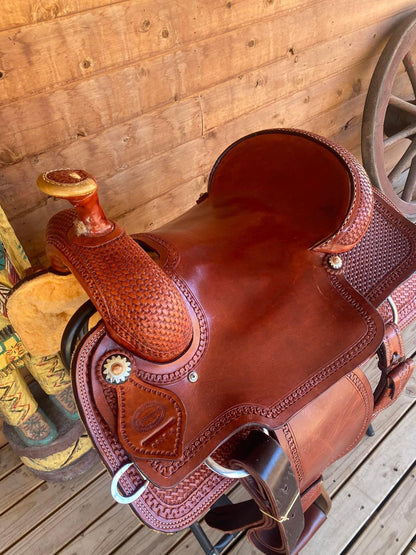 Rockin W Comanche Team Roping Saddle