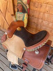 Rockin W Comanche Barrel Saddle