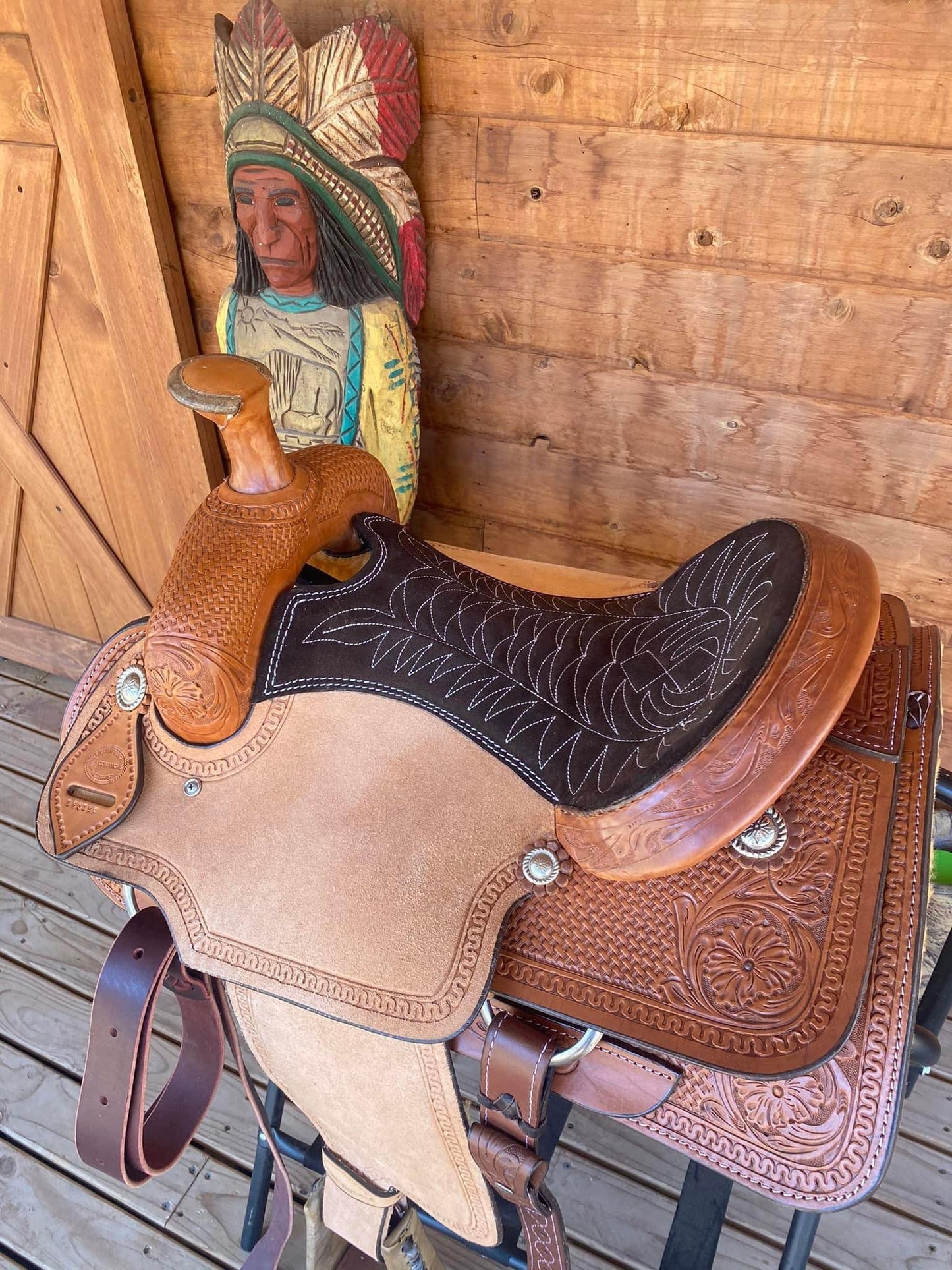Rockin W Comanche Team Roping Saddle