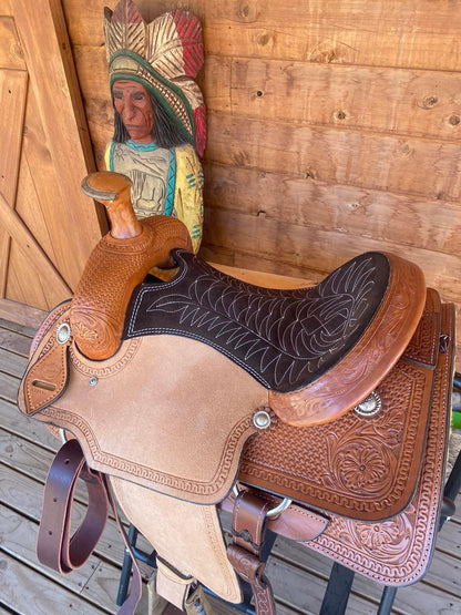 Rockin W Comanche Team Roping Saddle