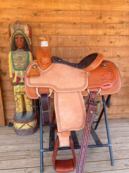 Rockin W Comanche Calf Roper Saddle