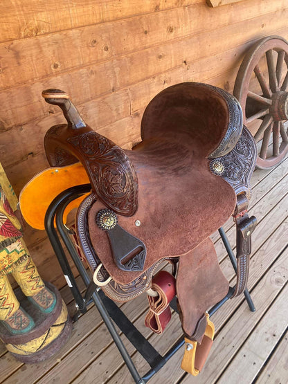 Rockin W Barrel Saddle