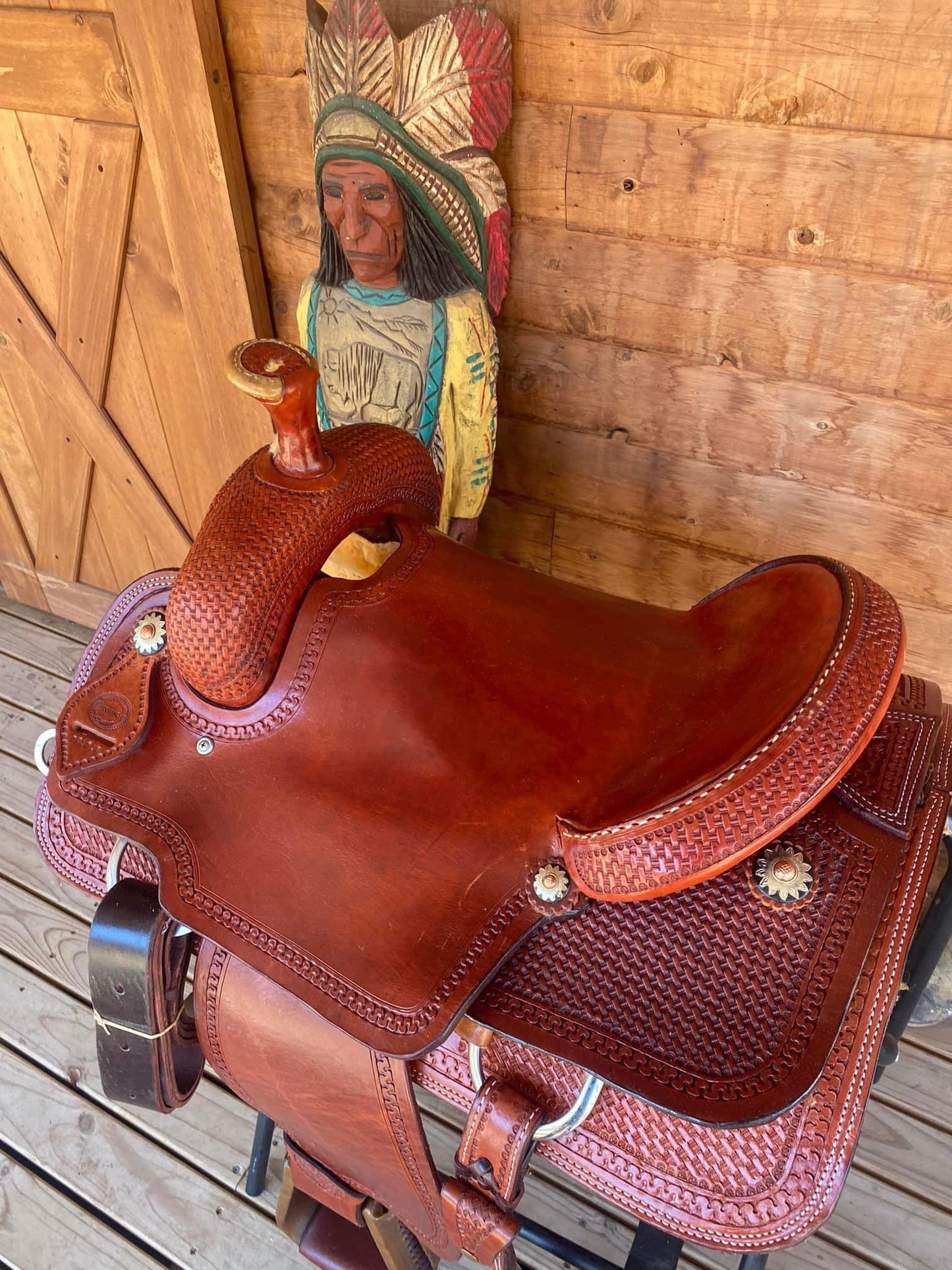 Rockin W Comanche Team Roping Saddle