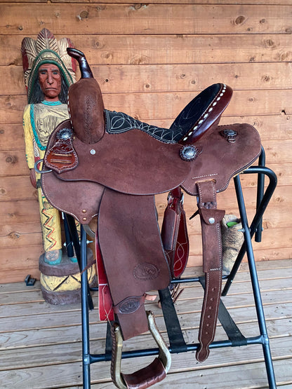 Rockin W Barrel Saddle