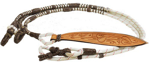 Romel Rein - Dk Brown/Red & Rawhide