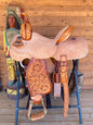 Rockin W Barrel Saddle - Rough out Filligre