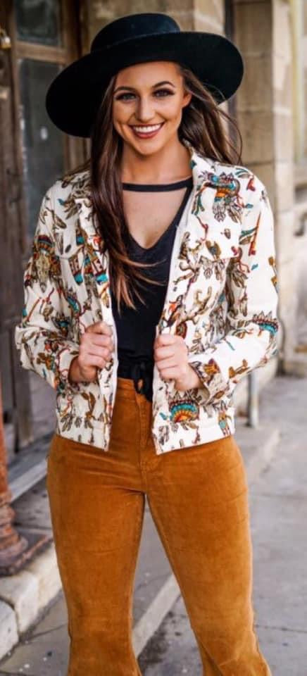 L&B White Denim Jacket