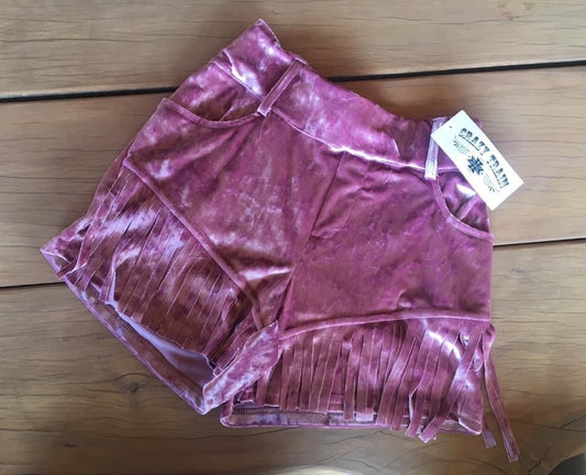 Crazy Train Fringe Pink Shorts