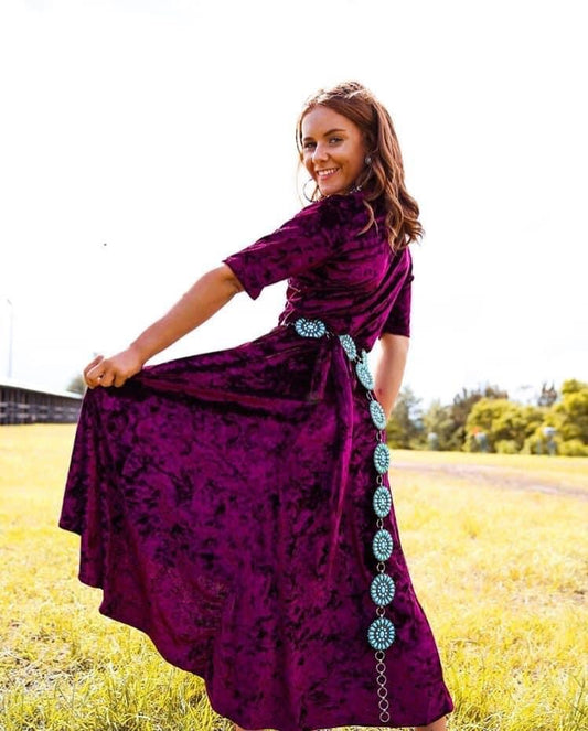 Crazy Train Maroon Dress