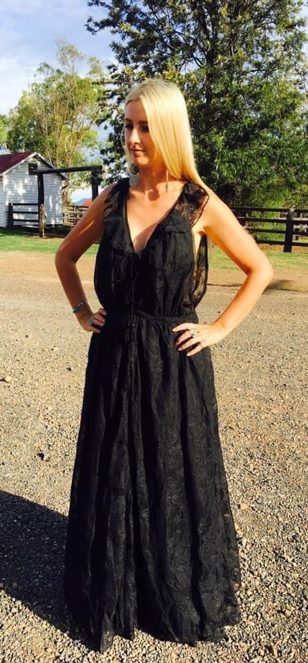 L&B Black Lace Dress