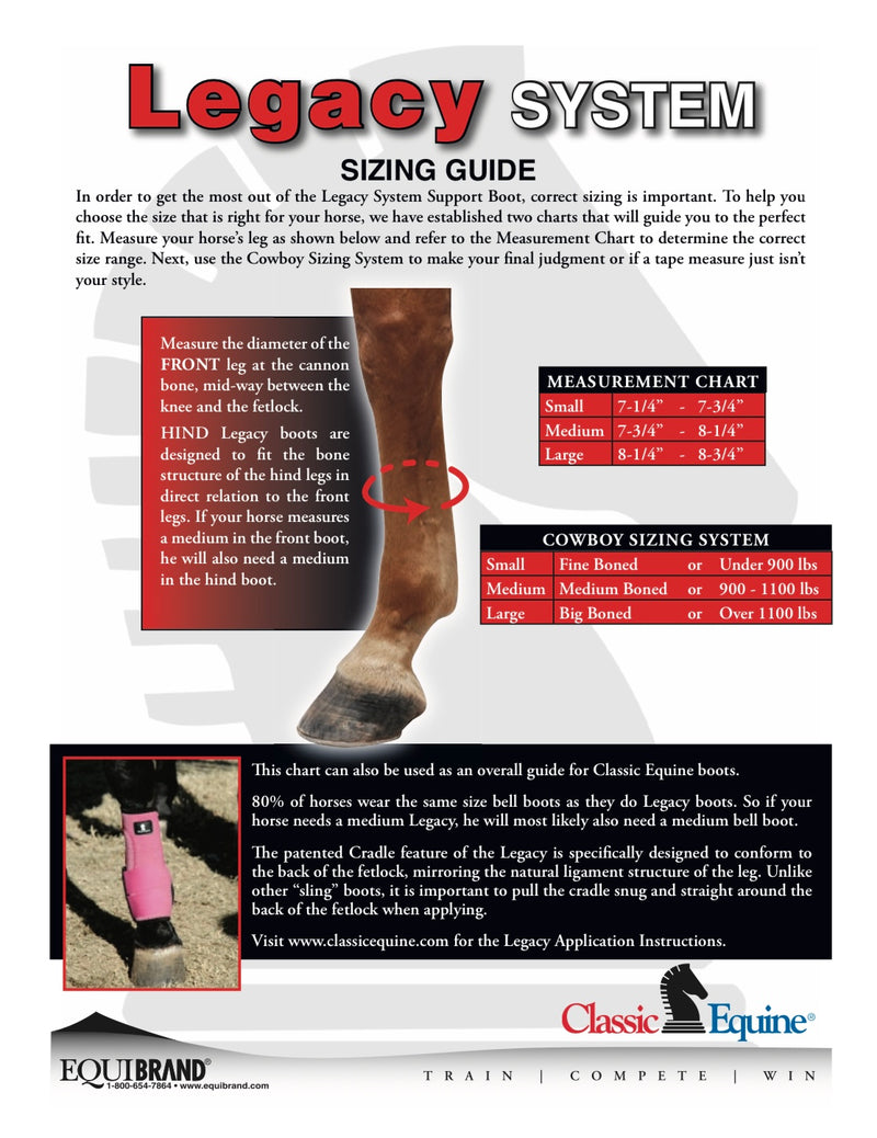 Classic Equine Legacy Boots - Fronts & Hinds