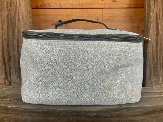 Silver Glitter Beauty Case