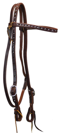 Dotted Double Buckle Browband Bridle