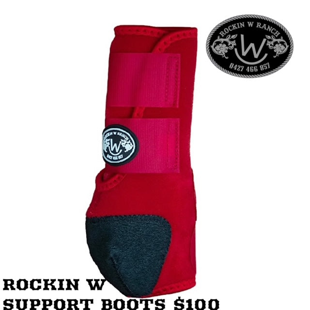 Rockin W Support Boots - Multiple Solid Colors Available