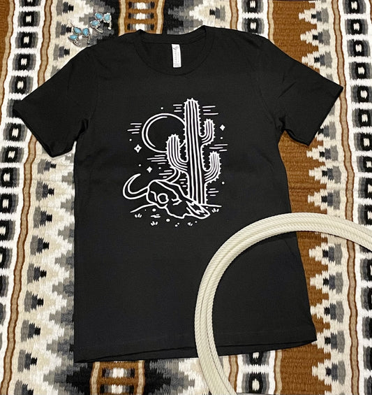 Black Cactus Tee