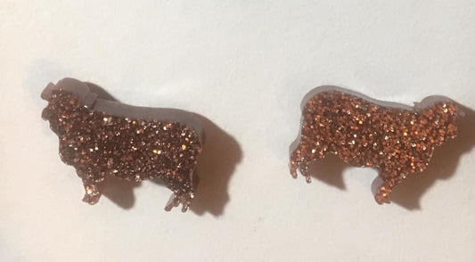 Glitter Sheep Earrings
