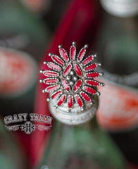 Crazy Train Red Stone Ring
